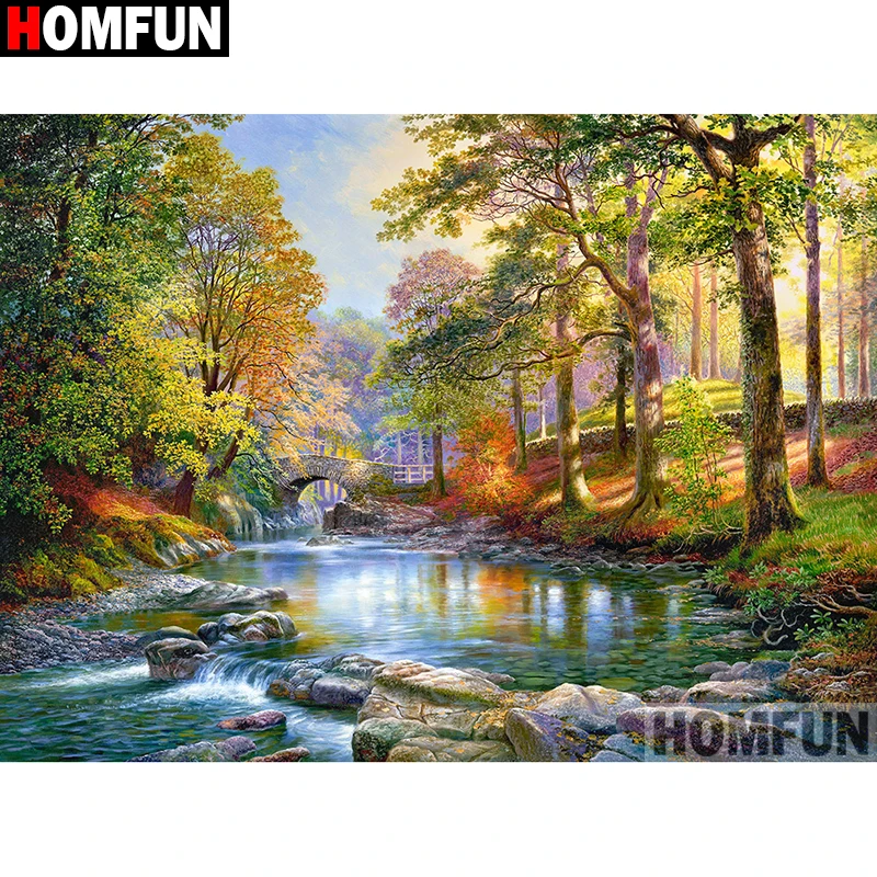 HOMFUN Pittura diamante trapano completo \