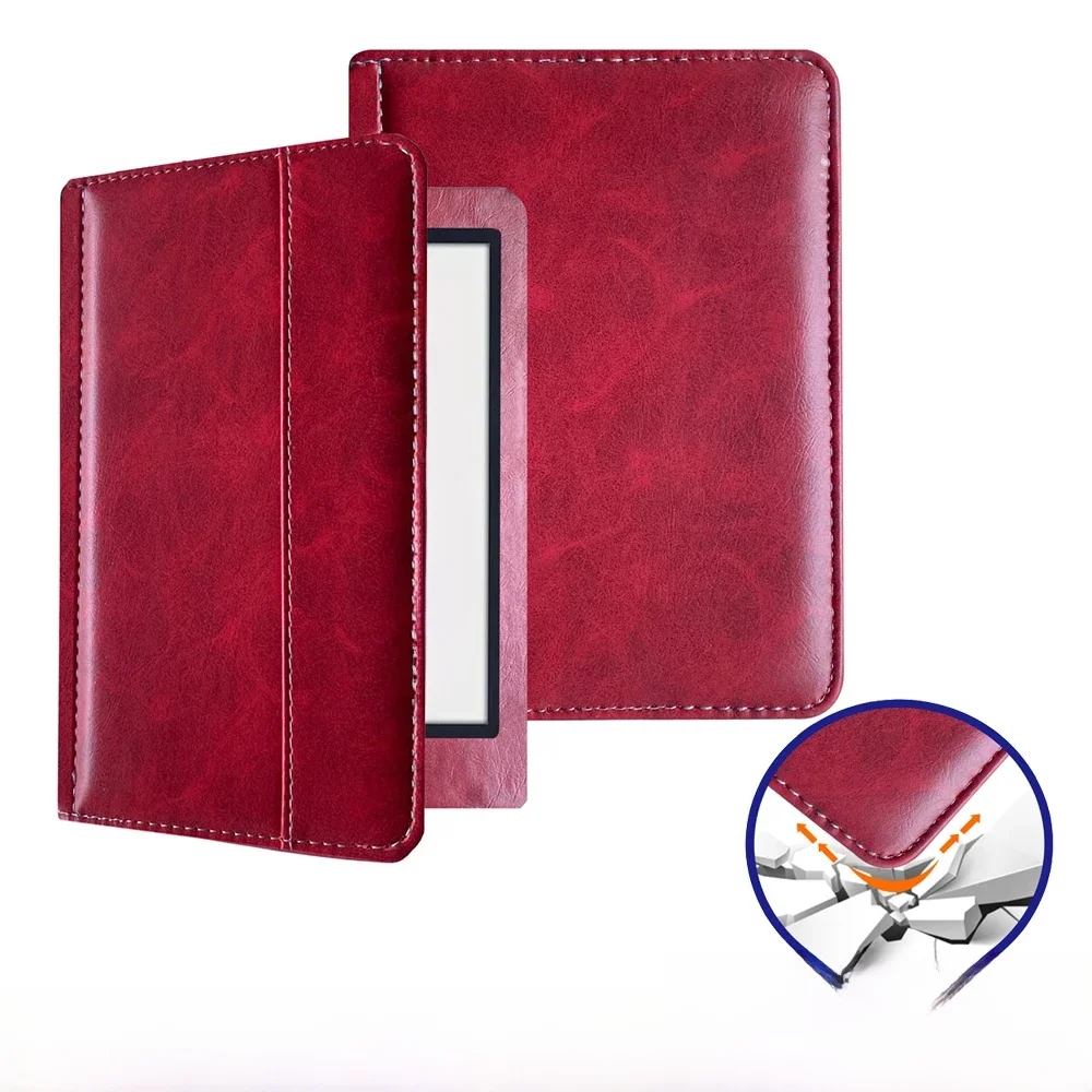 Etui na czytnik Kobo Aura Edition 2 6 cali Odporne na wstrząsy i zarysowania N236 Folio Cover Podszewka z mikrofibry Skóra Automatyczne usypianie/wybudzanie — zdjęcie produktu 7