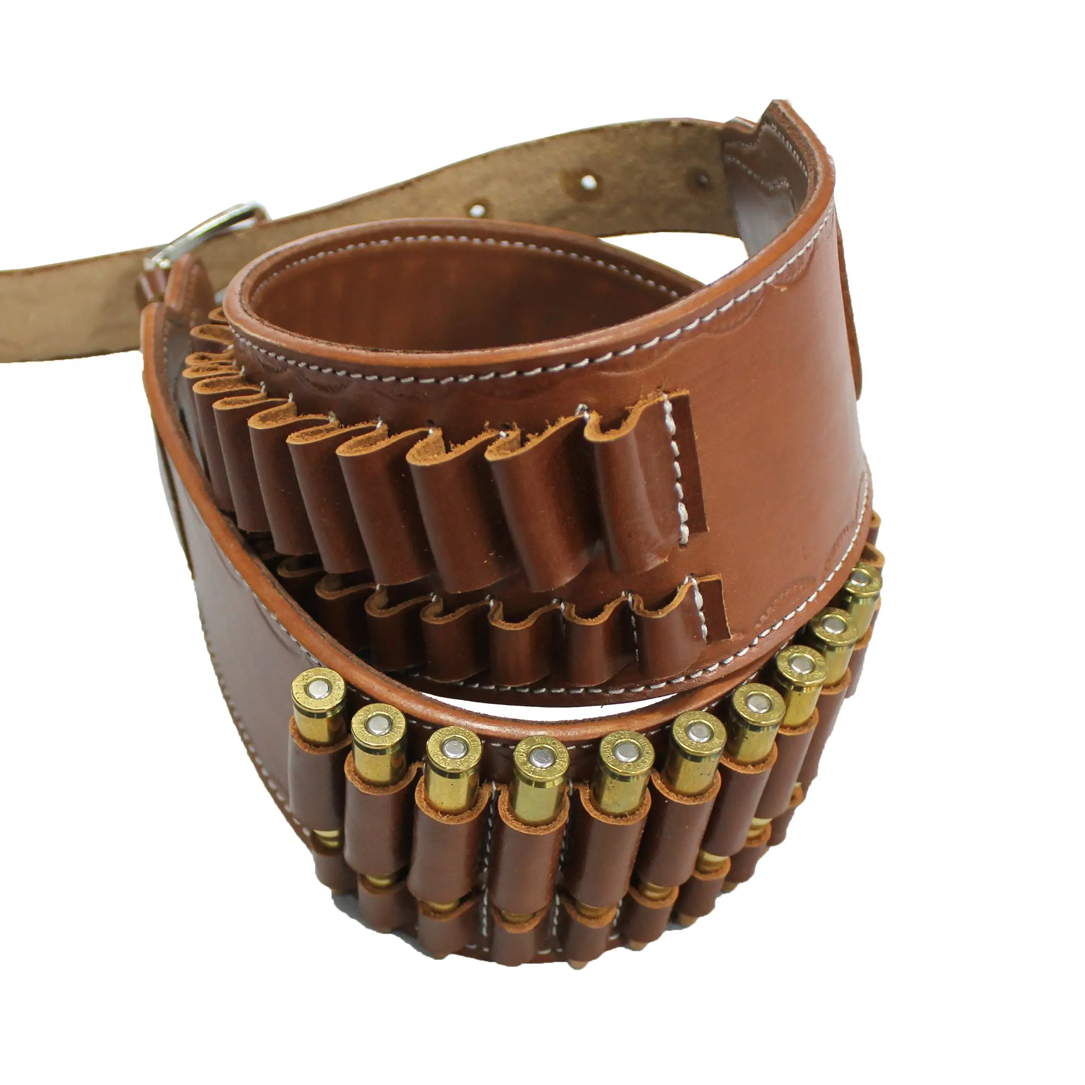 

YT HOBBY Rifle Ammo Belt (7.62, 30.06, .303, .308, 7.7x54, 8x57, .270 Win, 7mm Mag) Real Leather 40 Slots