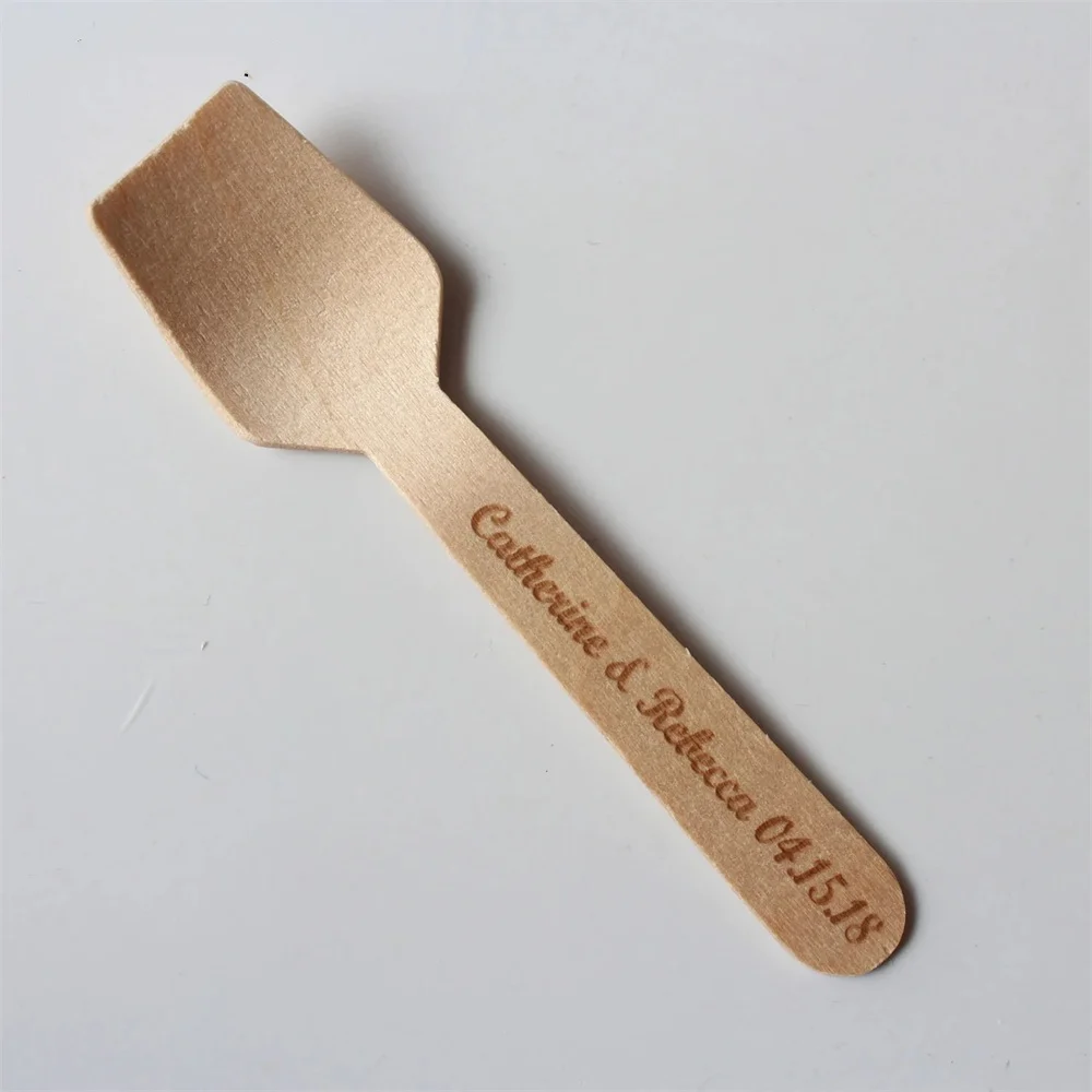 Wooden Spoons Personalized Engraved Mini Spoon Cooking Party Favors, Party Favors Kids, Wedding Shower Favors Ice Cream Spoons 9