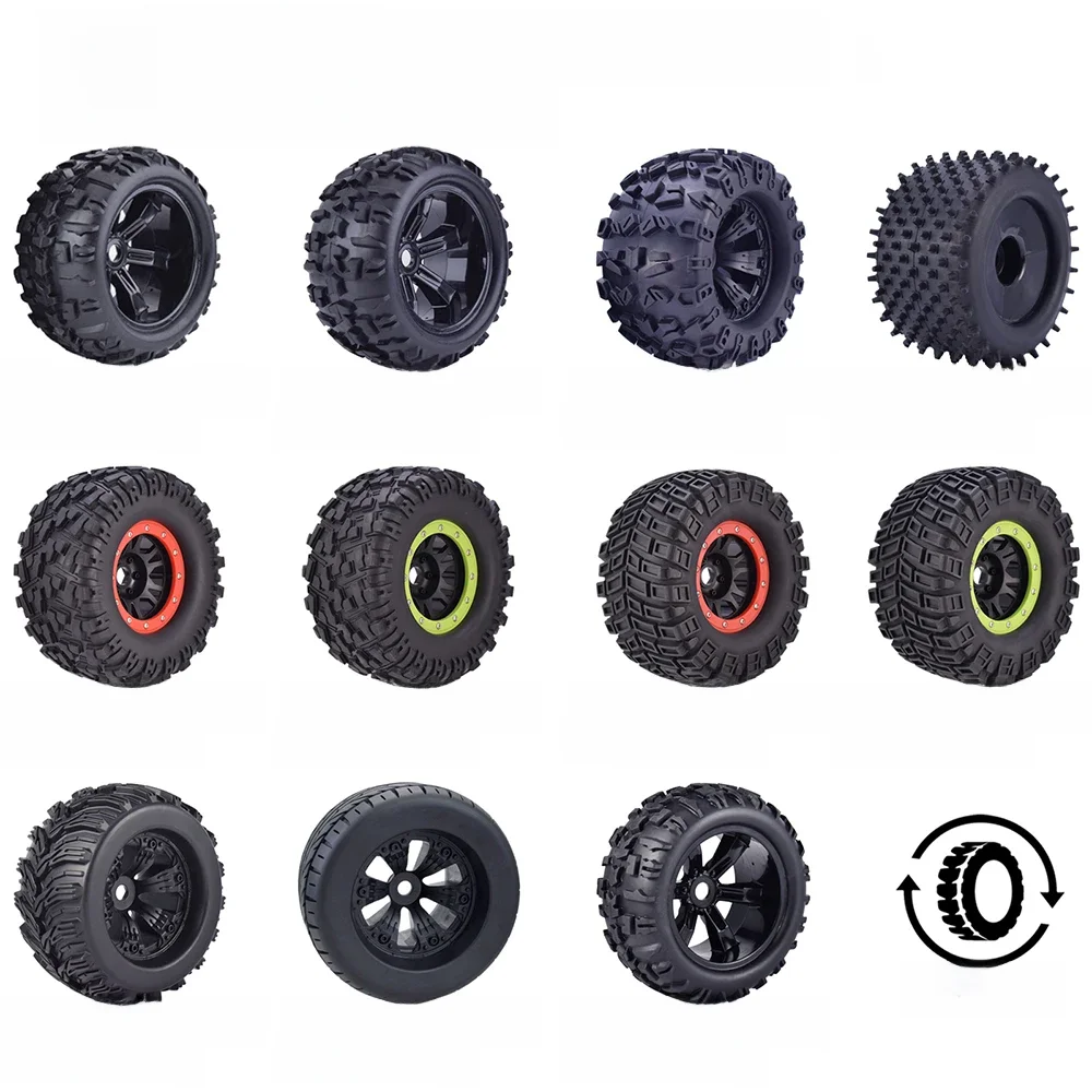 170MM 155MM 150MM pneu Weel Monster Truck pneus roues 17mm moyeu hexagonal pour 1/8 RC voiture HSP HPI Redcat Traxxas Trx4