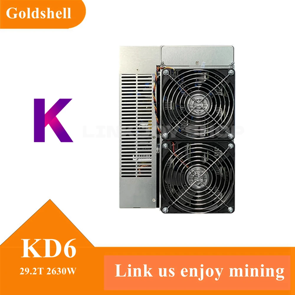 Goldshell KD6 29.2T KDA Master KADENA Miner with Power Supply Included Equal 16 Sets KD Box Better than KD5