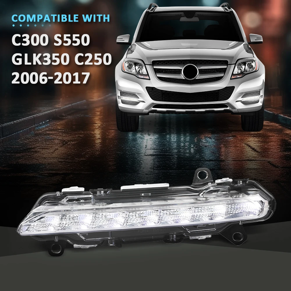 

13.5V8W Led Daytime Running Light Fog Lamp Fit for 09-13 Mercedes Benz S-Class W221 Left S450 S550 S600 2218201756 Lh Waterproof