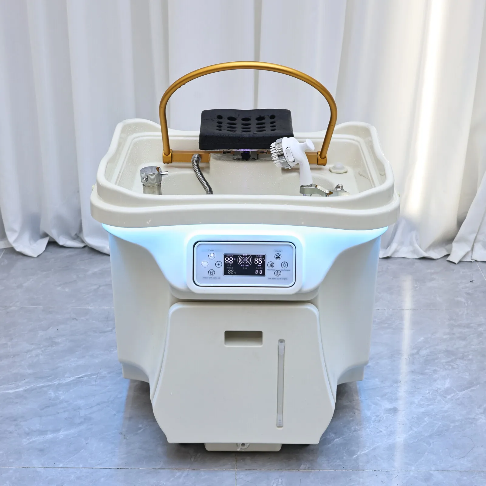 Japanese-Style Shampoo Chair With Head SPA Steaming And Water Circulation Functions, Suitable For Hair Salon Furniture And Massage Chairs.