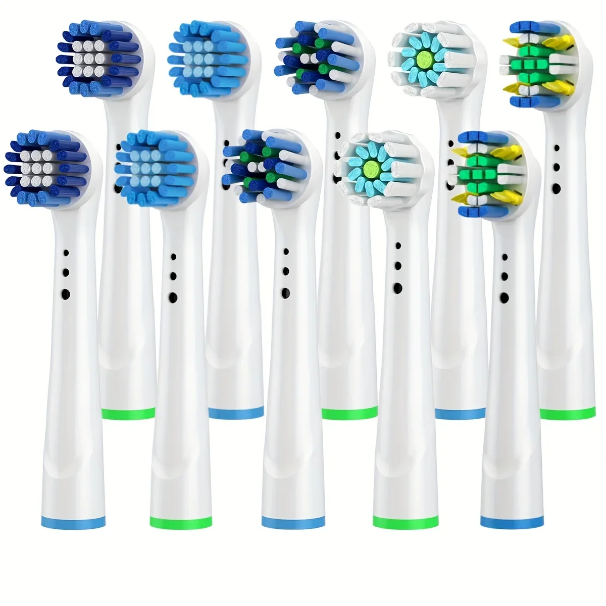 Têtes de brosse à dents de rechange, 10 pièces, compatibles avec oral-b Braun, têtes de brosse à dents électrique professionnelle