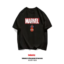 Spiderman t-shirt męski i damski z krótkim rękawem letni nowy superbohater t shirt bawełniany luźny Top Tide Streetwear koszulki Unisex