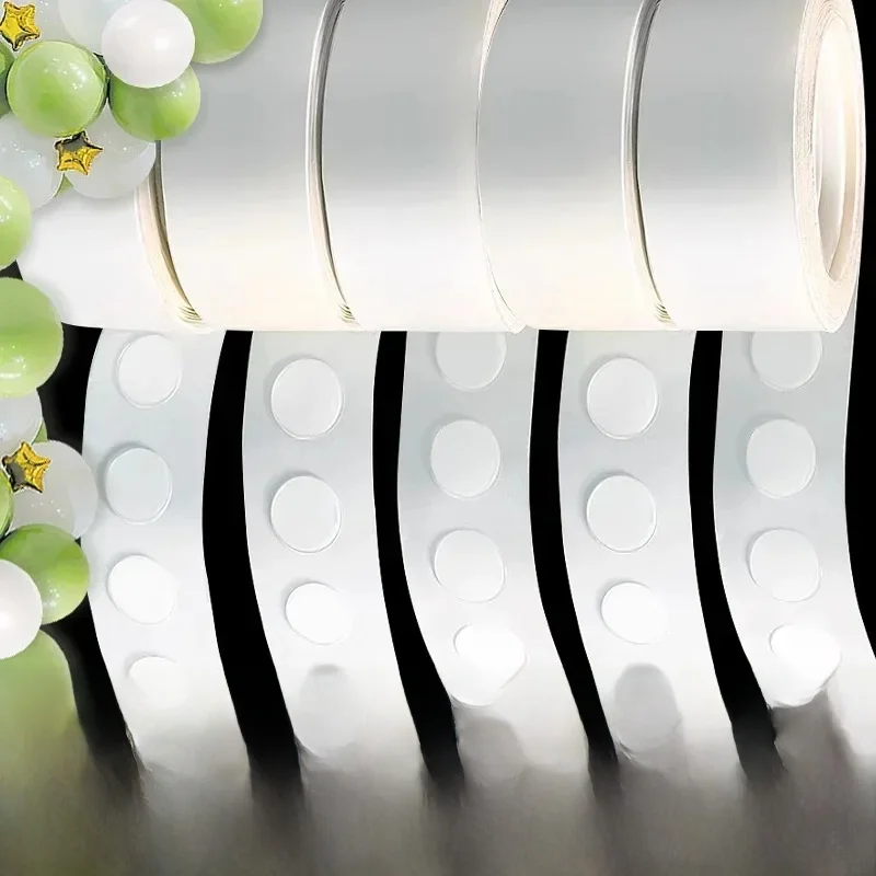 Ruban adhésif double face transparent, points de colle pour ballons, adhésif pour ballons d'anniversaire, de mariage, de fête, autocollant pour photos, support d'arche