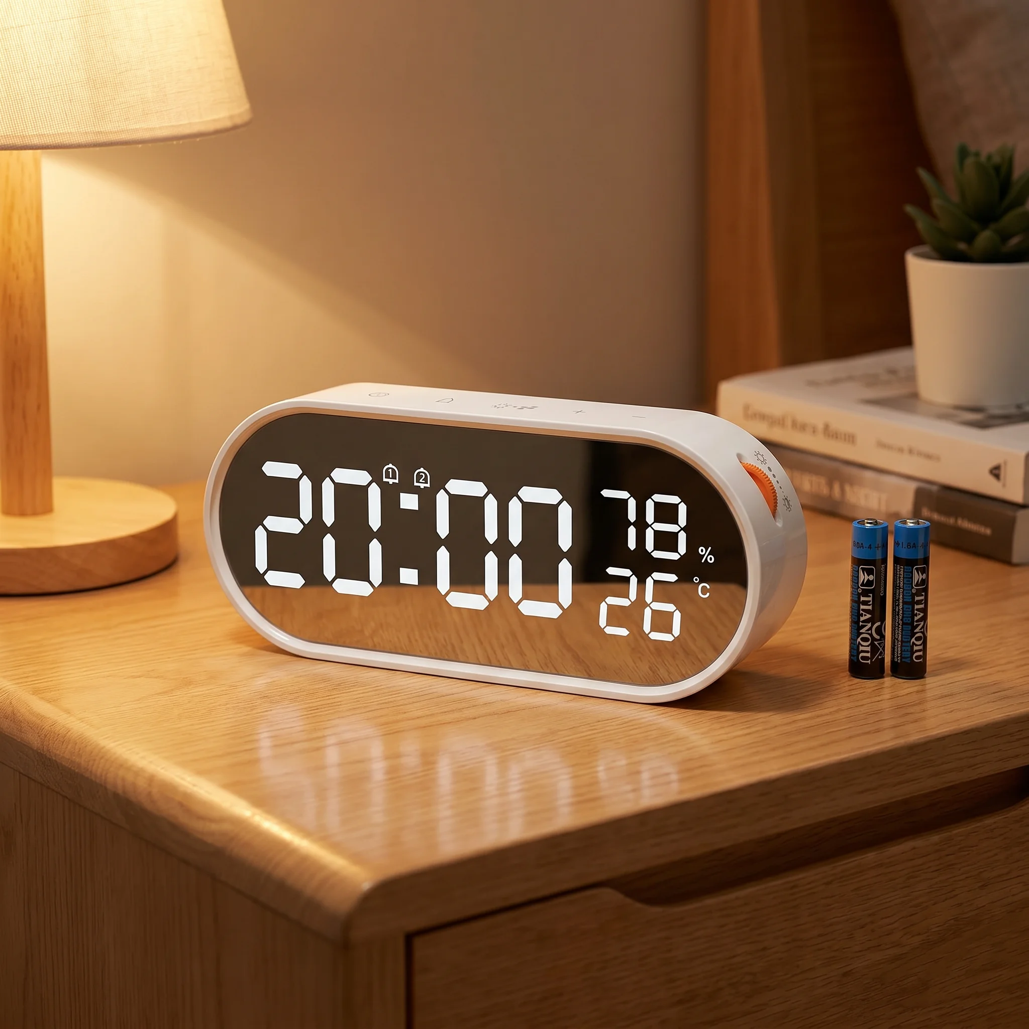 Reloj despertador digital con pantalla LED