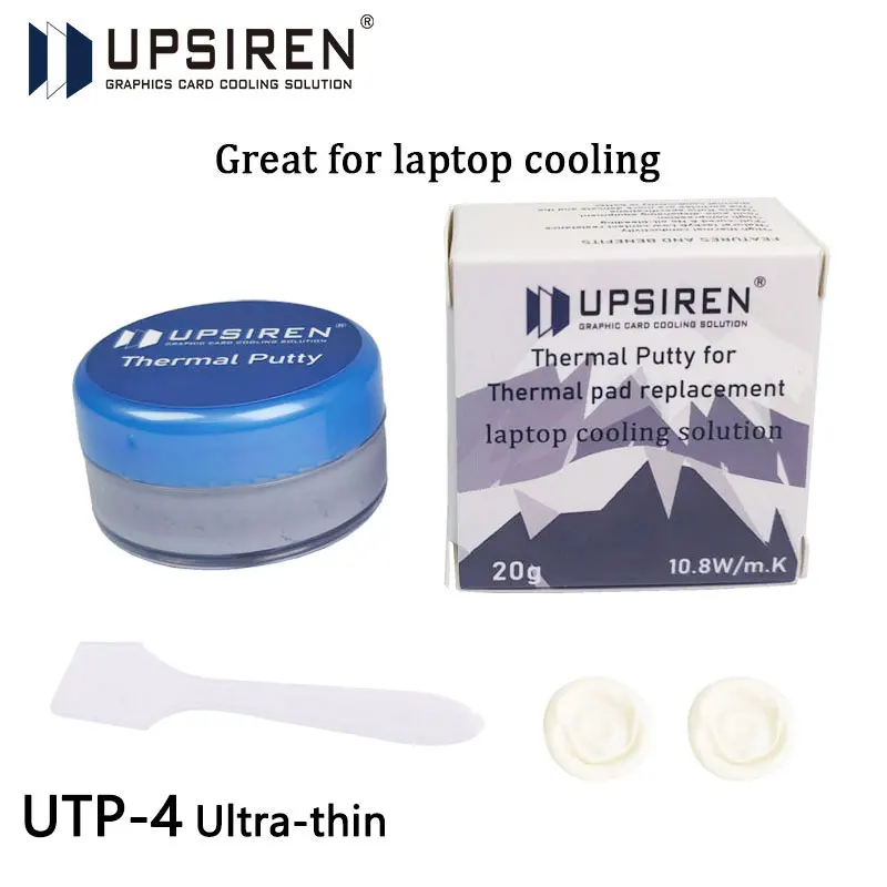

UPSIREN UTP-4 Ultra-thin Thermal Putty Extreme 0.02MM thickness Special for laptop and graphics card memory copper sheet cooling