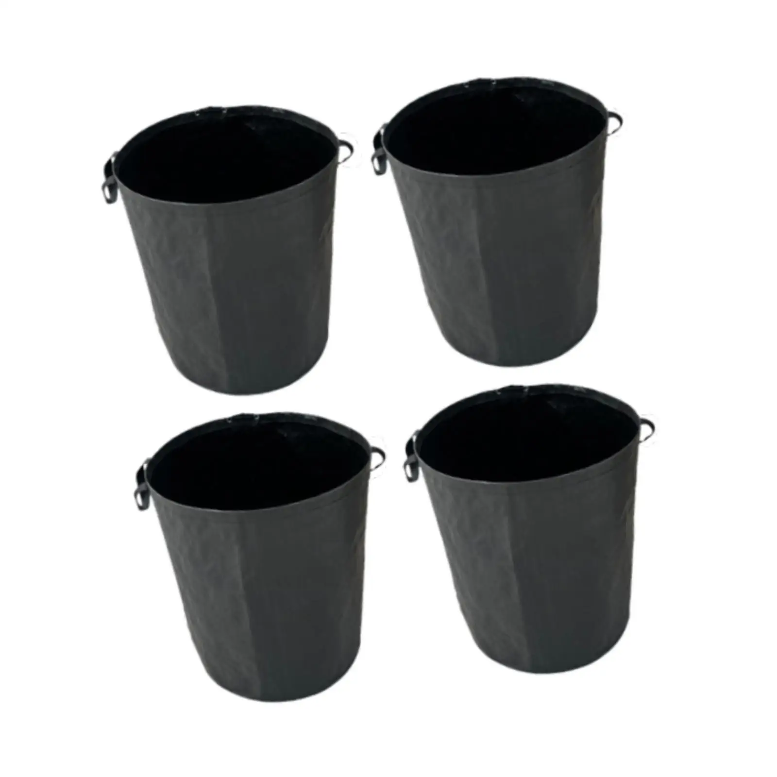 4 قطعة 300L أكياس أوراق الحديقة القابلة لإعادة الاستخدام لحمام السباحة ساحة النفايات القمامة جمع أداة مساعدة دائمة مع مقابض #2