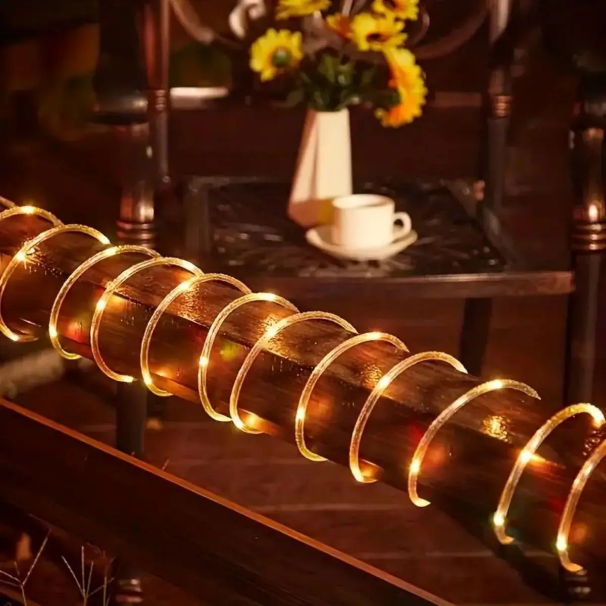 1pack 8-function Waterproof Battery Box Tube Lights, Waterproof Strip Lights, Indoor Outdoor Decorations(Without Batteries)