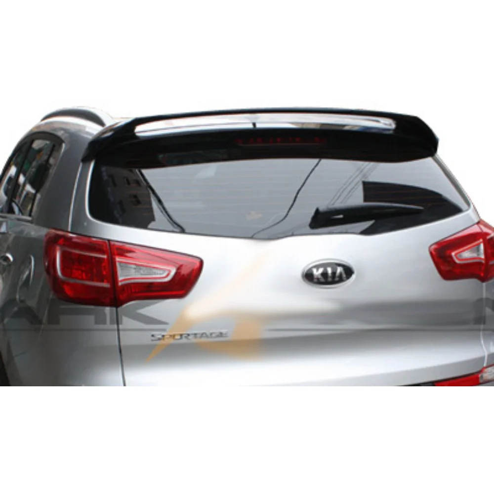 For Kia New Sportage Glass Top Spoiler Fiber Material Rear Roof Spoiler Wing Trunk Lip Car Styling Fully Compatible Tuning Parts