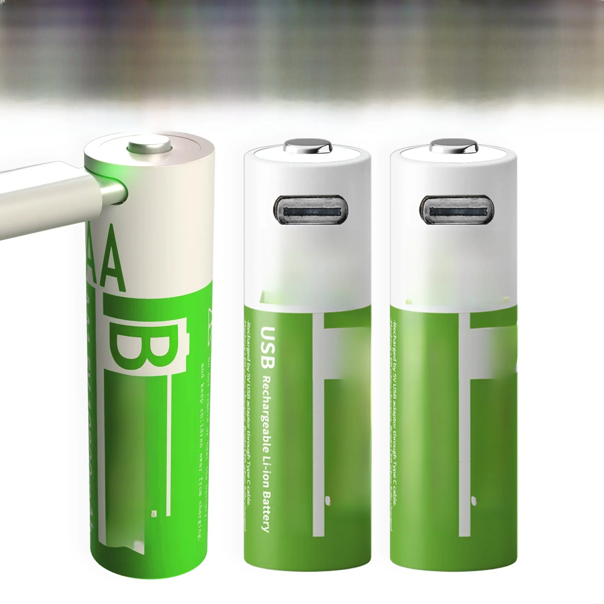 AliExpress Bestely AA Rechargeable Lithium Battery 1.5V 13600mAh Fast Charging Long Lasting Li-ion Batteries 2000 Cycle with USB- C Cables