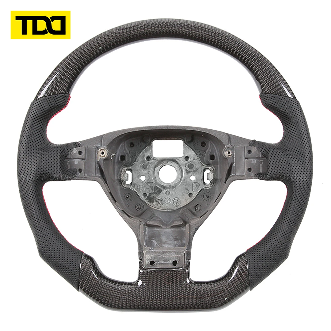 TDD carbon fiber steering wheel core for Volkswagen VW Golf 5 Mk5 GTI R32 Passat R GT B30 JETTA GLI MK6