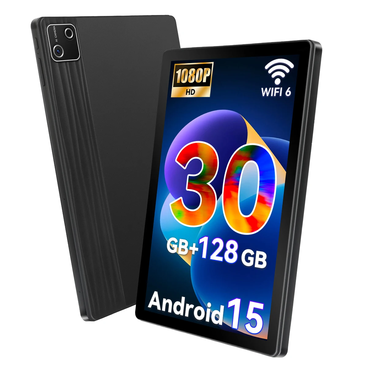 G13 10.1" Android Kids Tablet OctaCore Processor,30(6+24)GB RAM 128GB ROM,6200mAh Battery,Parental Control Dual Camera WiFi 6 Children Learning Tablet