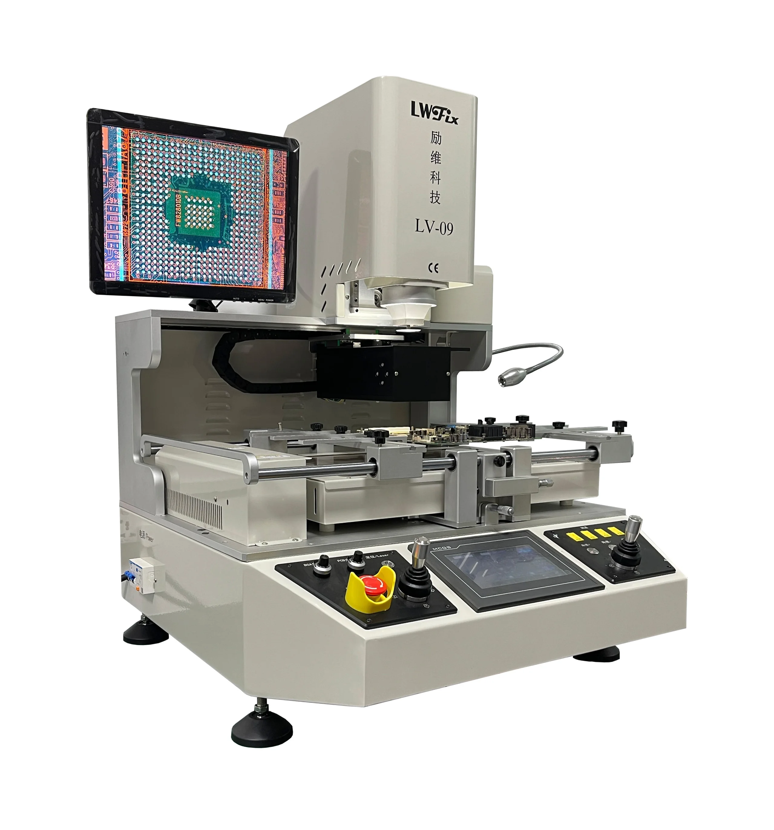 Automatic BGA Rework Station with Precision Alignment for Soldering and Chip Repair