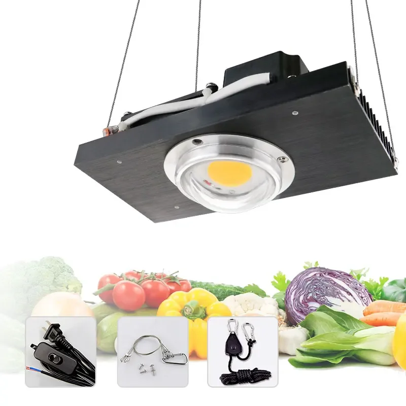 CXB3590 COB oświetlenie LED do uprawy pełna spektrum 100W 1212 lampa LED do uprawy do namiotu wewnętrznego szklarnia roślina hydroponiczna kwiat — zdjęcie 2
