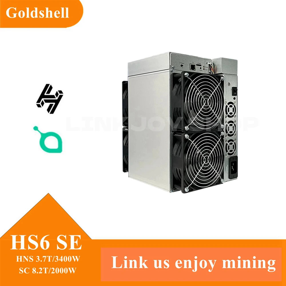 

Goldshell HS6 SE 3.7T 8.2T SC HNS Mining Machine Blockchain Asic Server with Power Supply Included