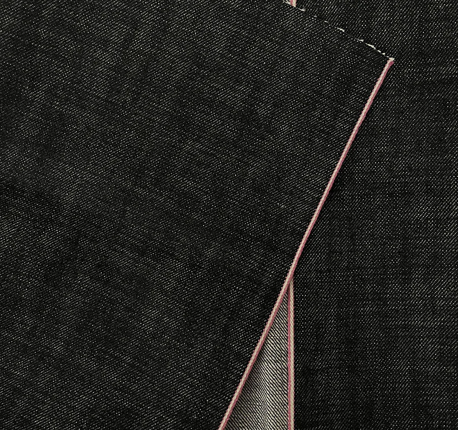 15.7oz Heavyweight Raw Selvedge Denim Fabric By Yard Vintage Unwashed Deep Indigo Pink Salvedge Jeans Cloth Wholesale W366038