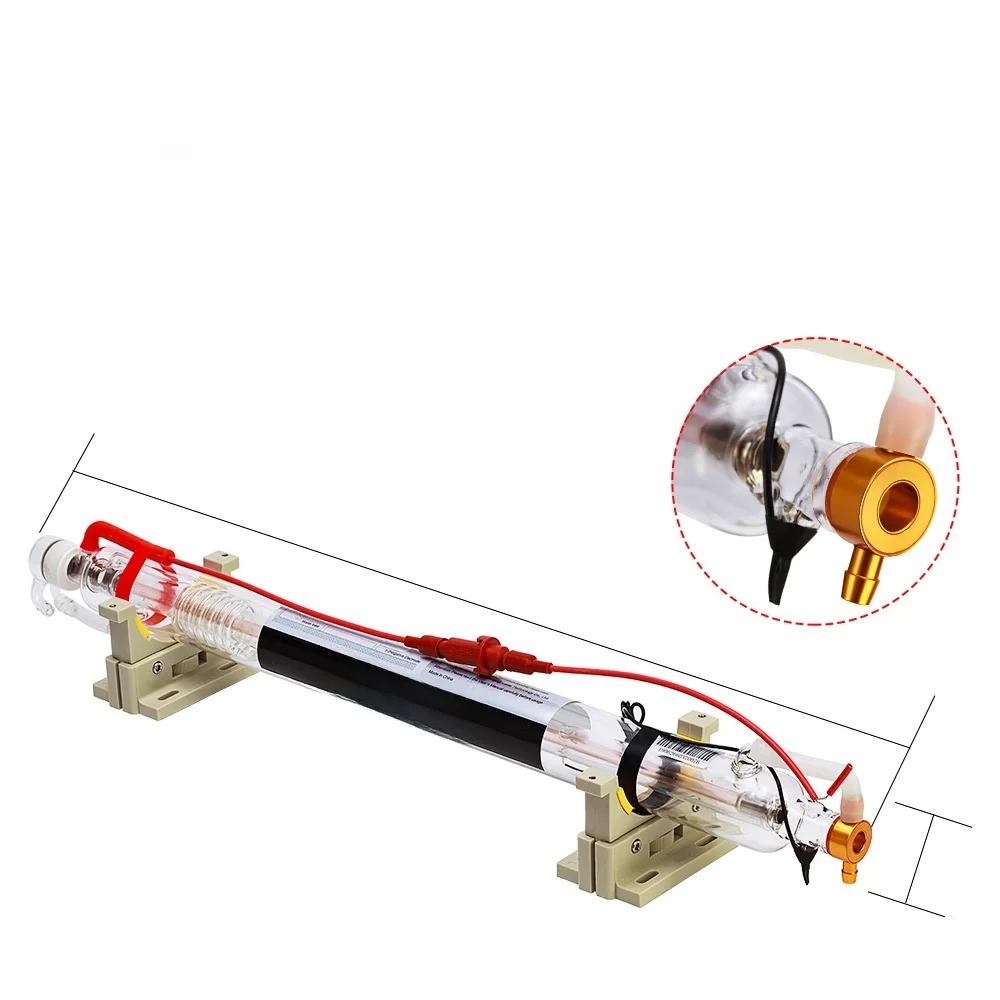 Cloudray Co2 szklana rurka lasera rury Dia.50mm 55mm 800MM 850MM 45-50W szkło lampa laserowa dla CO2 maszyna do laserowego cięcia i grawerowania — zdjęcie 2