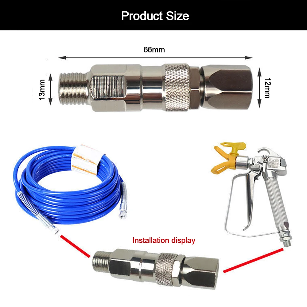 Airless Sprayer Hose Swivel Joint High Quality Universal Airless Sprayer High Pressure Pipe Connector Accessories