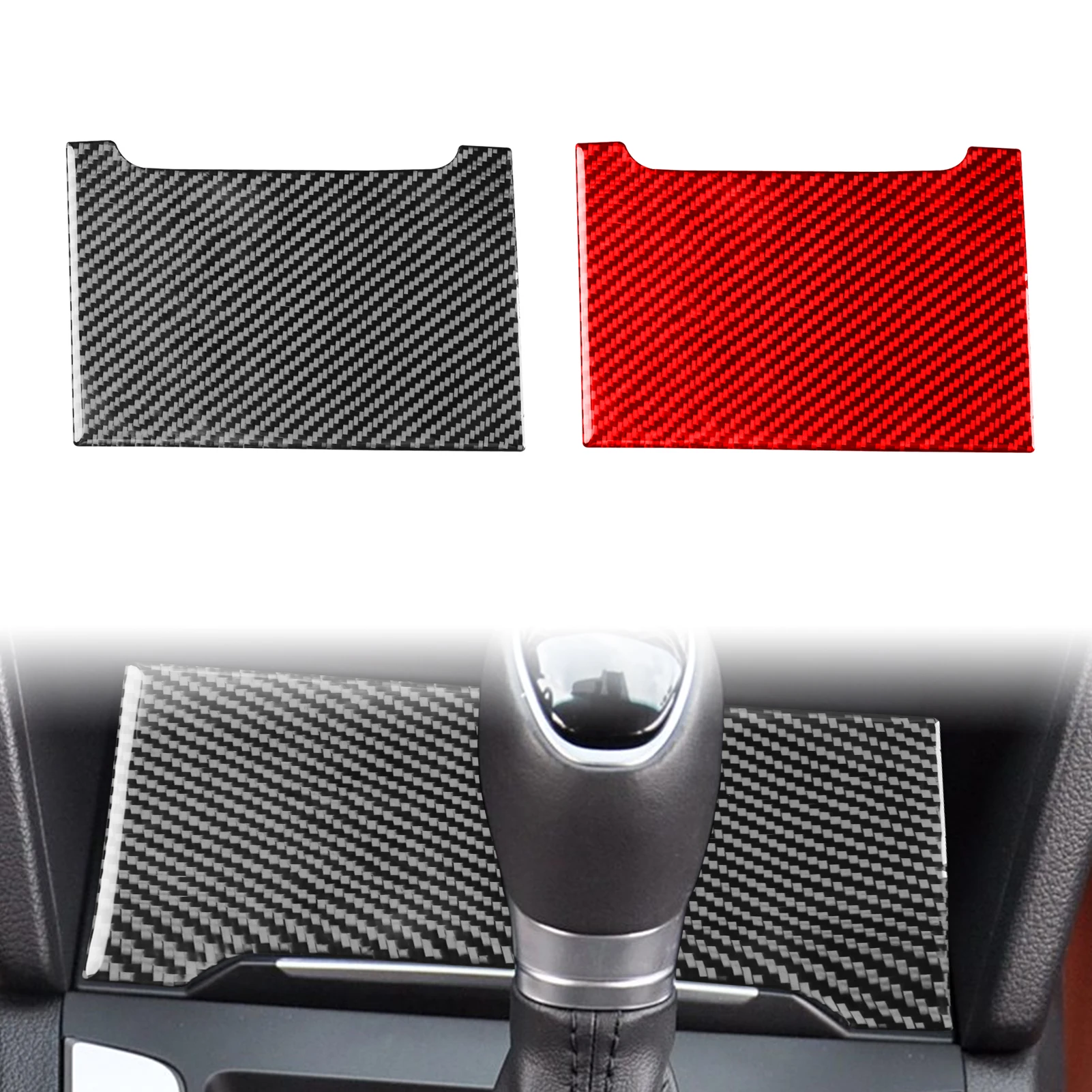 

For Hyundai Elantra PHEV 2016-2020 Carbon Fiber Car Accessories Central Storage Box Panel Cover Trim Sticker Modification