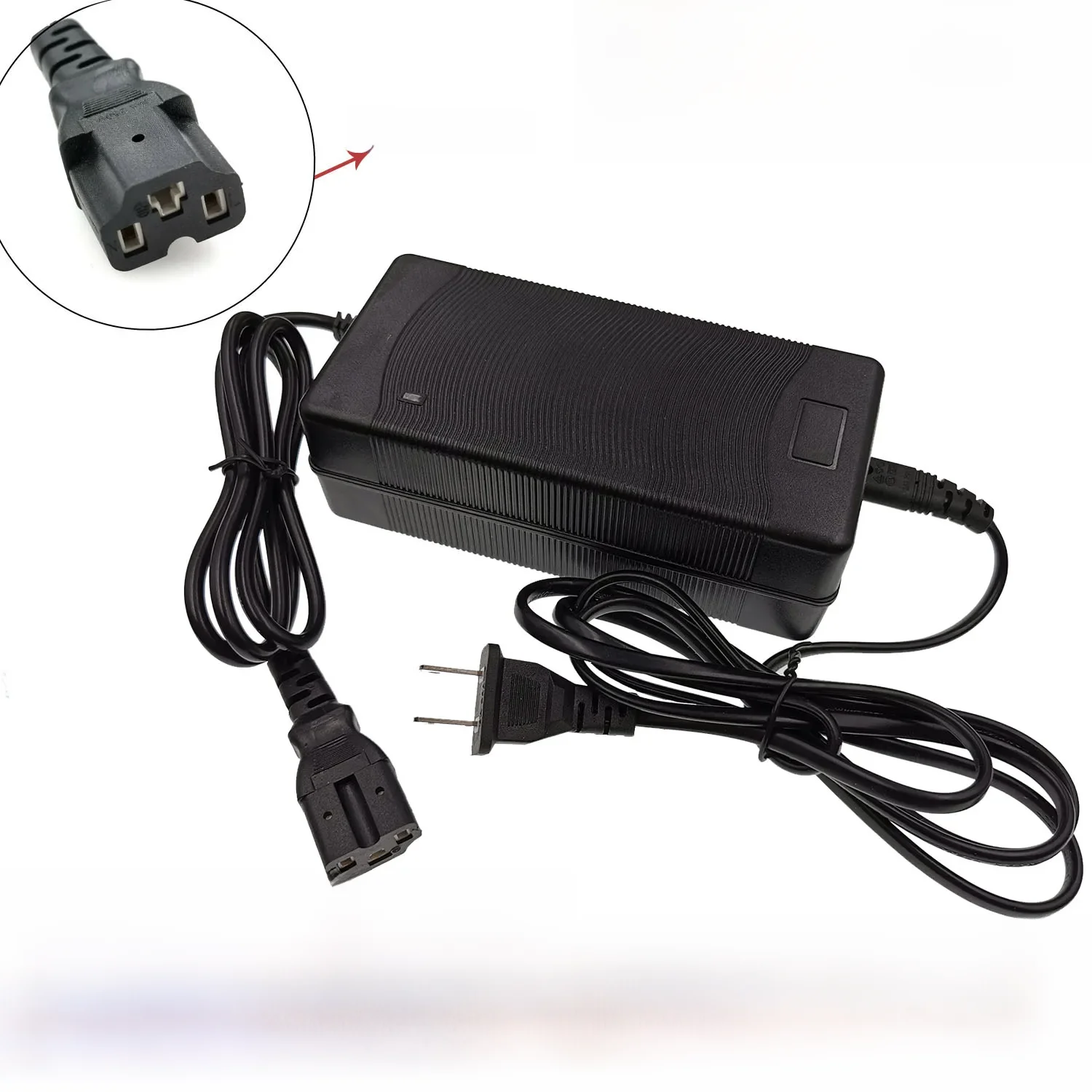 AliExpress NQYW 67.2V 2A Lithium Battery Charger For 60V Li-ion battery electric bike Charger with PC connector IEC connector