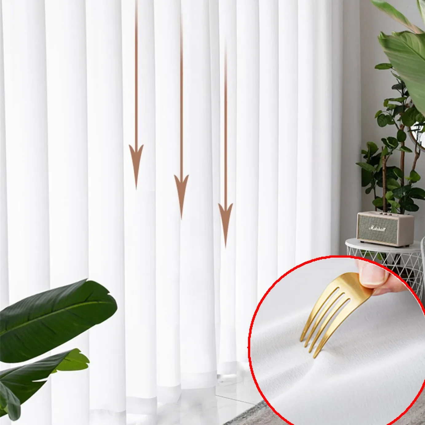 Geweldige Kwaliteit Elegante Crème Witte Tule Gordijnen Voor Woonkamer Decor Ivoor Raam Pure Voile Moderne Slaapkamer Chiffon - afbeelding 2