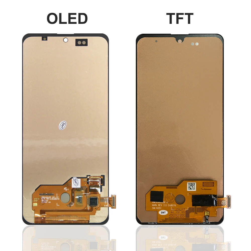 Super AMOLED For Samsung Galaxy A51 Display With Fingerprint A515 A515F Lcd Display Touch Screen Digitizer Replacement +Frame