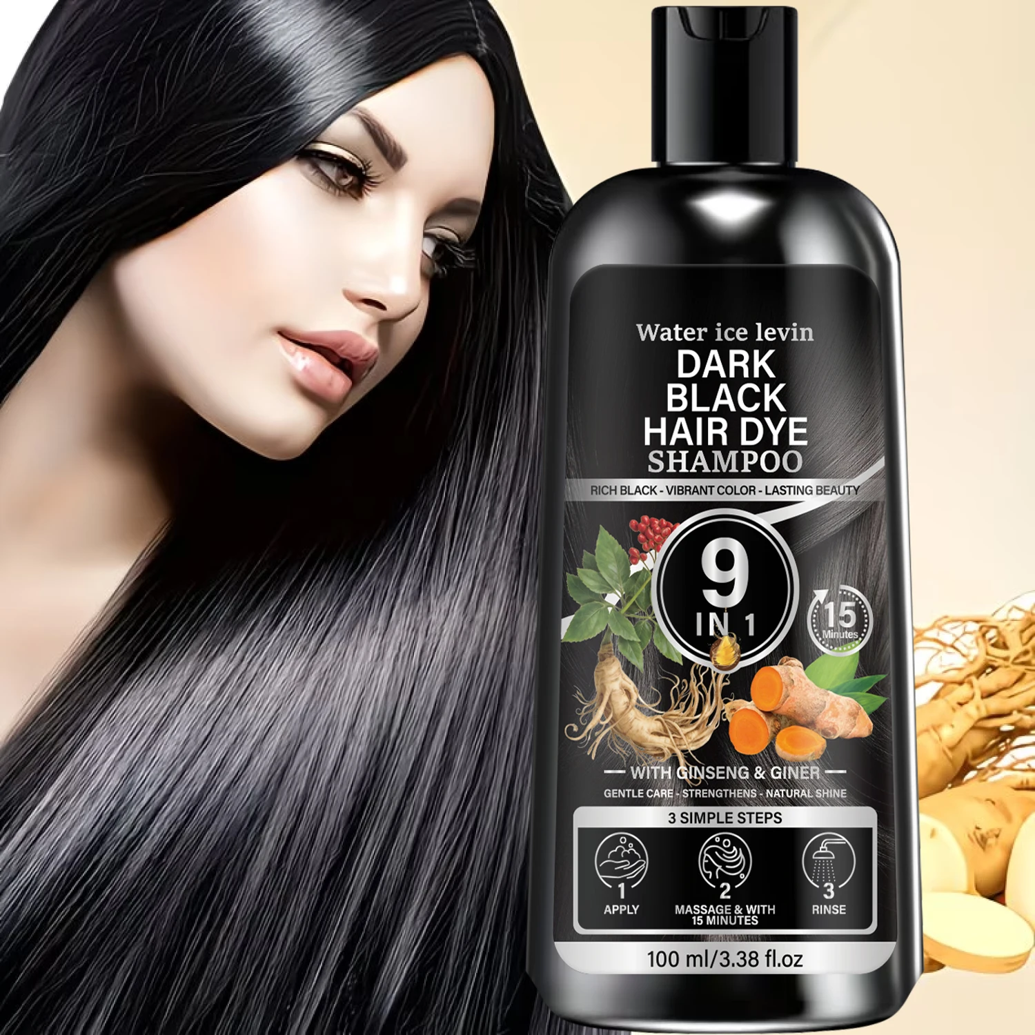Hair Spray Color - Shampo Pewarna Rambut Hitam Water Ice