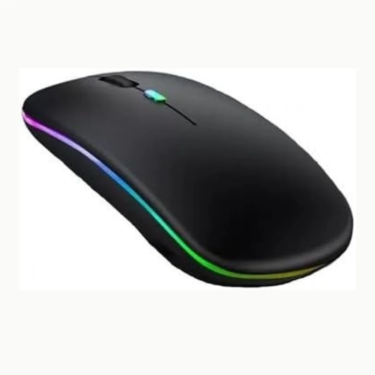 Mouse sem fio Wireless Recarregável Ergonômico e Silencioso 2.4ghz RGB