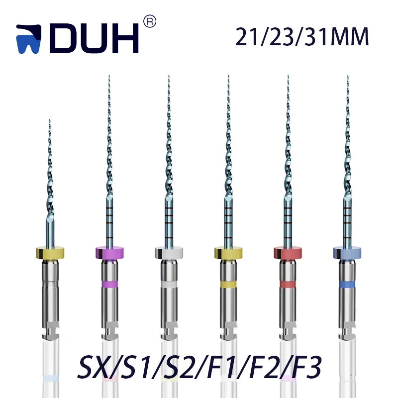 DUH Dental Endo File Root Canal Taper Endodontic File Heat Activated Rotary File Flexible Dentist Instrument