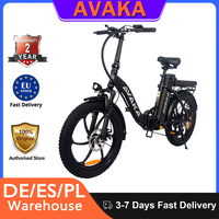 Avaka Bz20 Plus Electric Bike Foldable 20*3.0 Inch Fat Tires 500W Brushless Motor 25Km/H Max Speed 48V 18.2Ah