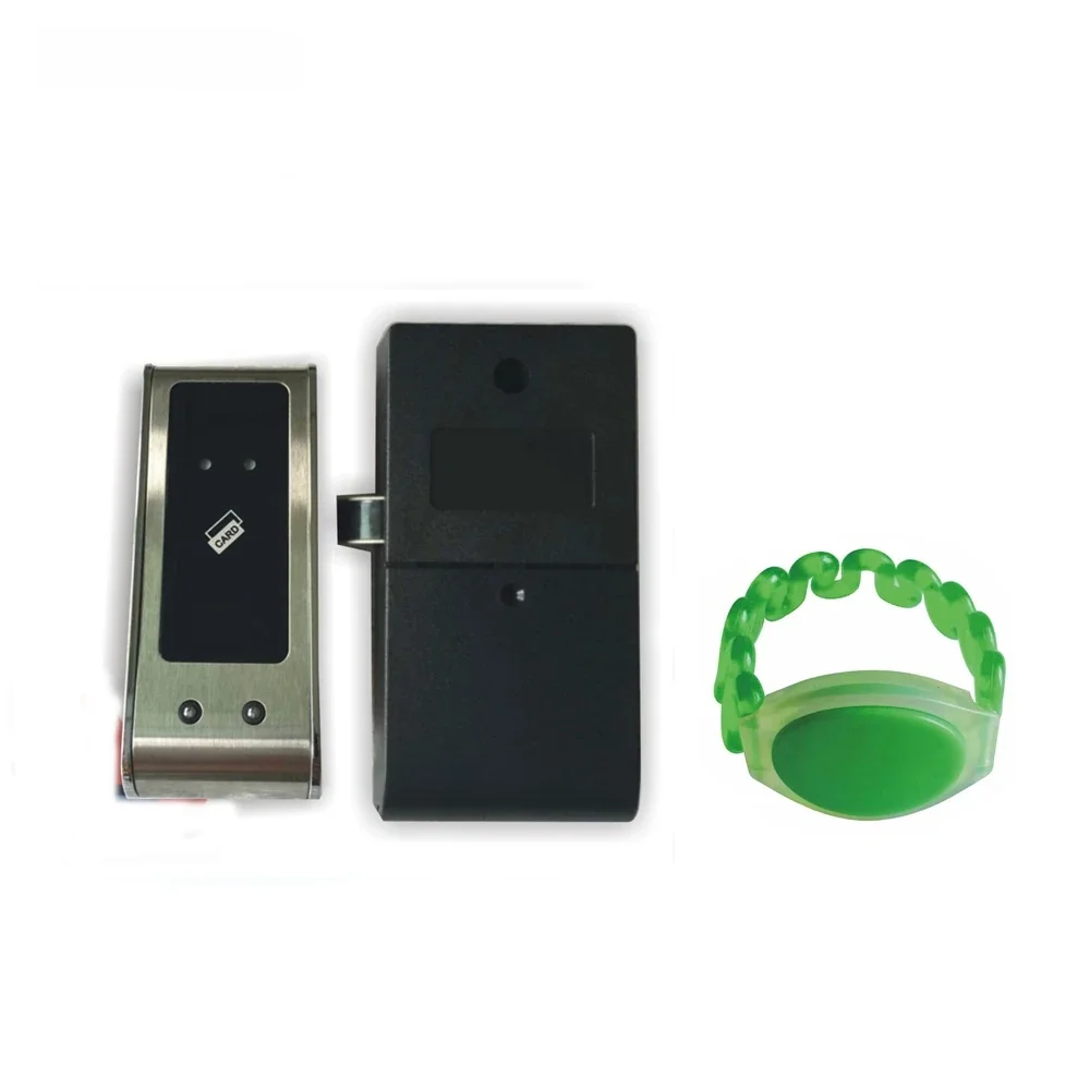 125KHZ  RFID Metal shell  Electronic Cabinet locker lock /indoor pool lock  with Dry battery+one wristband
