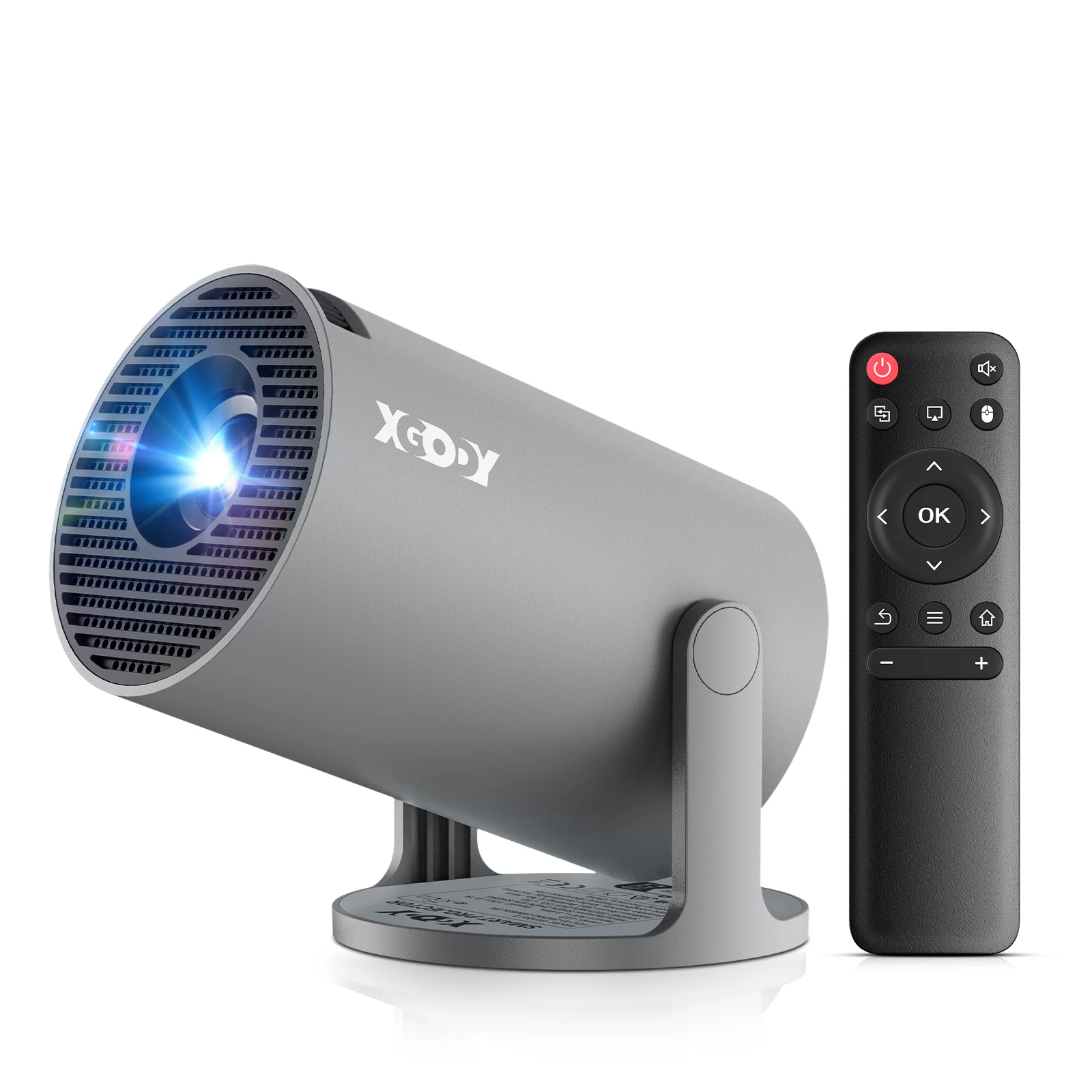XGODY projector 8K Android 14 Gimbal 3 Nieuwe Beamer Dual Wifi6 290ANSI Allwinner H726 BT5.4 1080P 1280*720P Home Theater Buiten