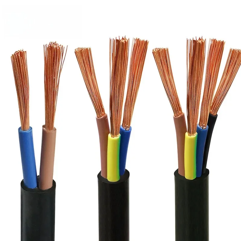 2x0,75mm² Flexibele RVV-stroomkabel 20/18/17/15/13AWG Laagspanning Vertind Koper Flexibele Huishoudelijke Apparaat RVV-kabel Omhulde Kabel - afbeelding 2
