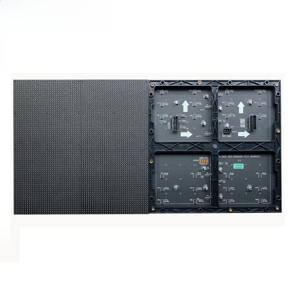 Płytka ekranu LED YCX 256x256mm P4 do użytku wewnętrznego, 64*64 piksele, pełnokolorowa, do reklam, ścian wideo LED, wyświetlaczy LED. — zdjęcie produktu 7