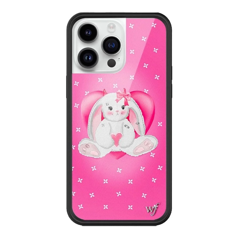 Wildflower ثلاثية الأبعاد WF الفطر أرنب جديد جراب هاتف آيفون 12 13 14 15 16 برو ماكس زائد INS غطاء الكرتون فراشة قزم ل 17 16 #6