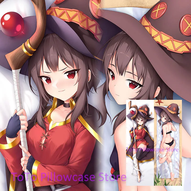

Dakimakura Megumin наволочка для тела аниме в натуральную величину 2WAY обнимающая подушка наволочка