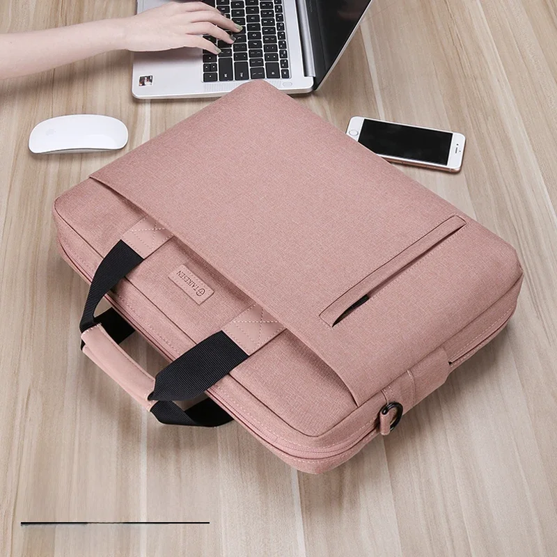 Torba na laptopa 13,3 14 15,6 17,3 cala Wodoodporna torba na notebooka do Macbooka Air Pro 13 15 Torba na komputer Torba na ramię Teczka — zdjęcie 2