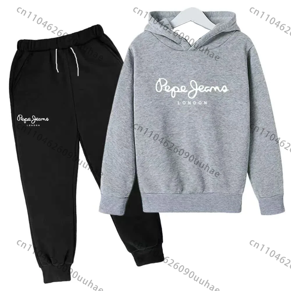 

2025 New Pepe Jeans London Logo Printing Hoodie Suit Fashion Pullover Sets Casual Street Fall Winter Long Sleeve Hoodies Suits