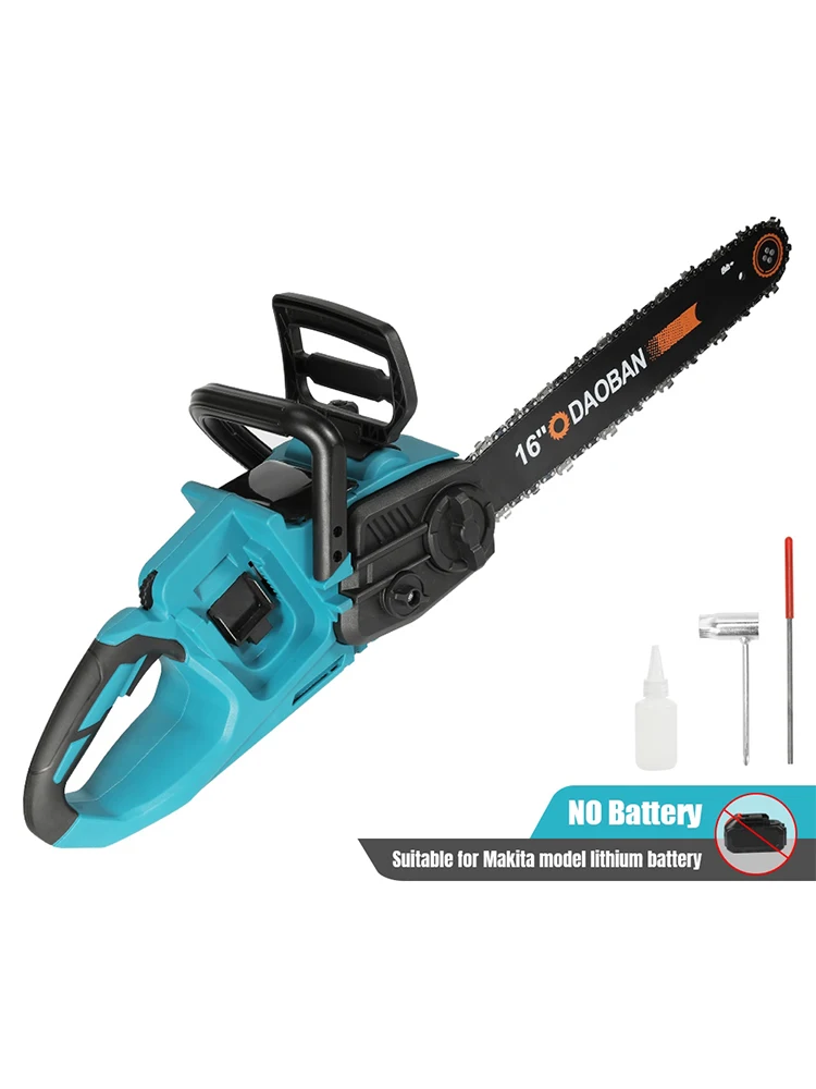 3500W Bürstenlose Akku-Kettensäge 16 Zoll Hochleistungs-Astsäge Baumschneidewerkzeug für Makita 18V Akku Handwerkzeug
