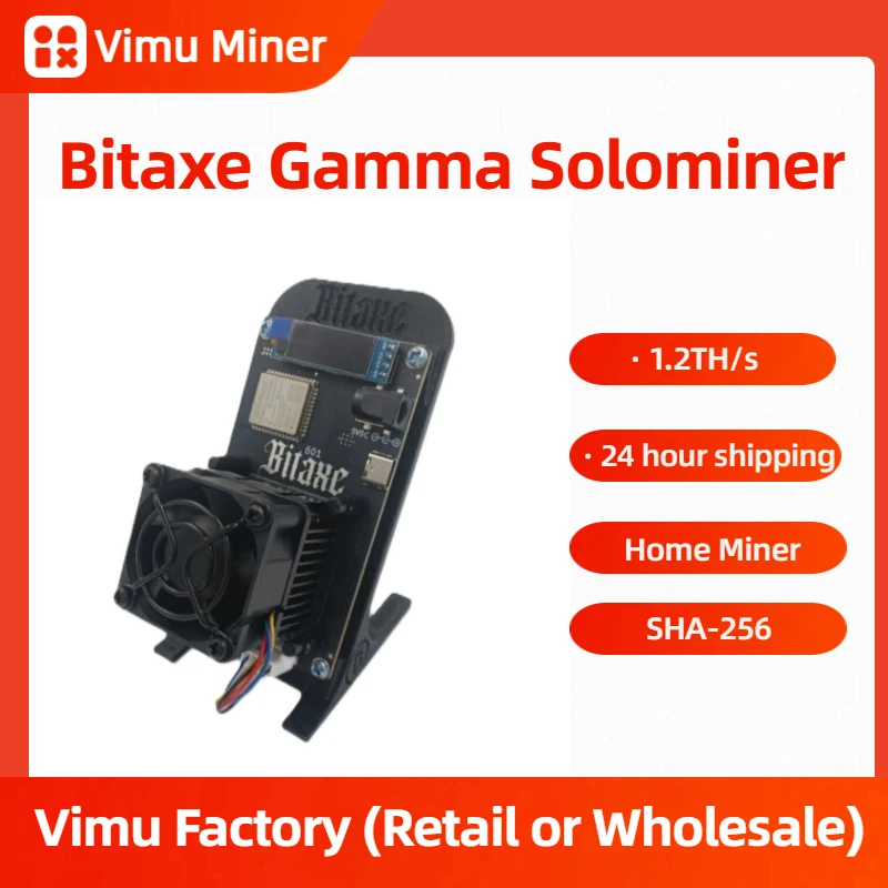 Open Source Bitaxe Gamma 601 1.2TH/s 18W BM1370 Asic Chip Lottery Machine Mini SHA-256 Bitcoin Miner