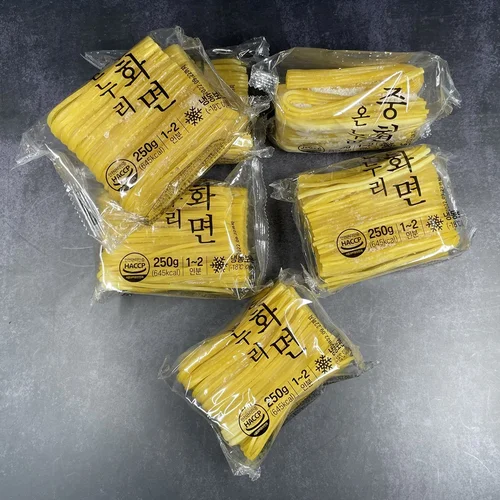온누리 중화면250g(1~2인분)X6봉, 10봉 잘뿔지 않는 짬뽕전문점용 냉동중화숙면 쫄깃한 맛 개별포장 