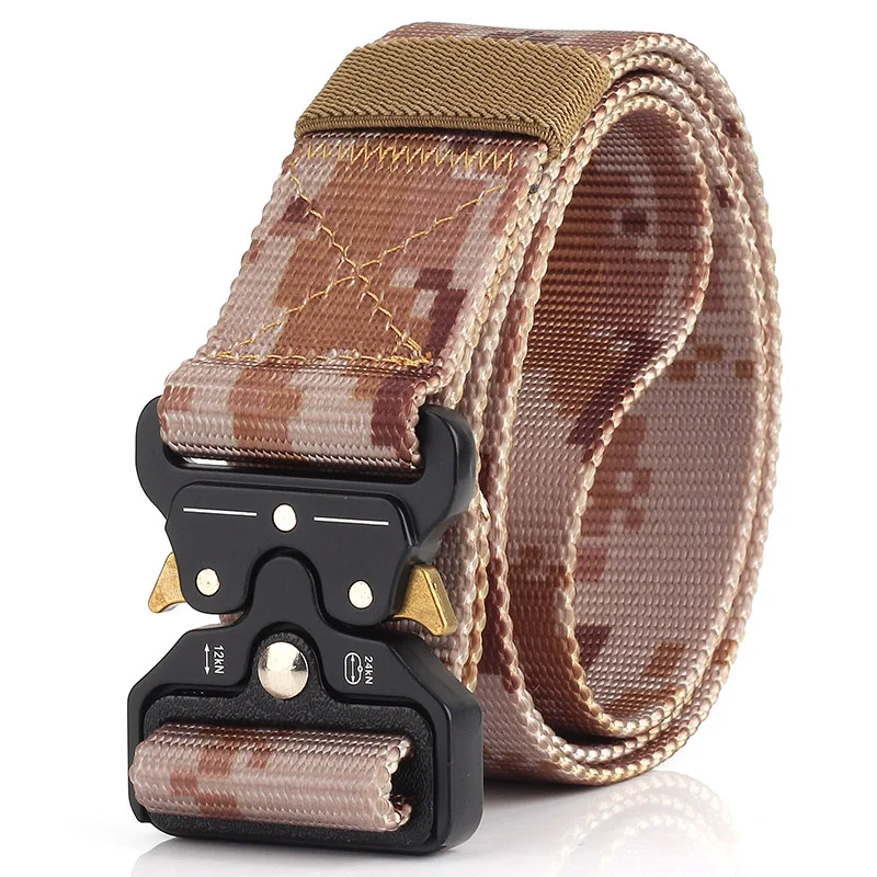 

MYMC Men's Camouflage Belts Strap for Suit Pants Zinc Alloy Buckle Man Belt Casual Waistband Sports Accessories Tactical Belts