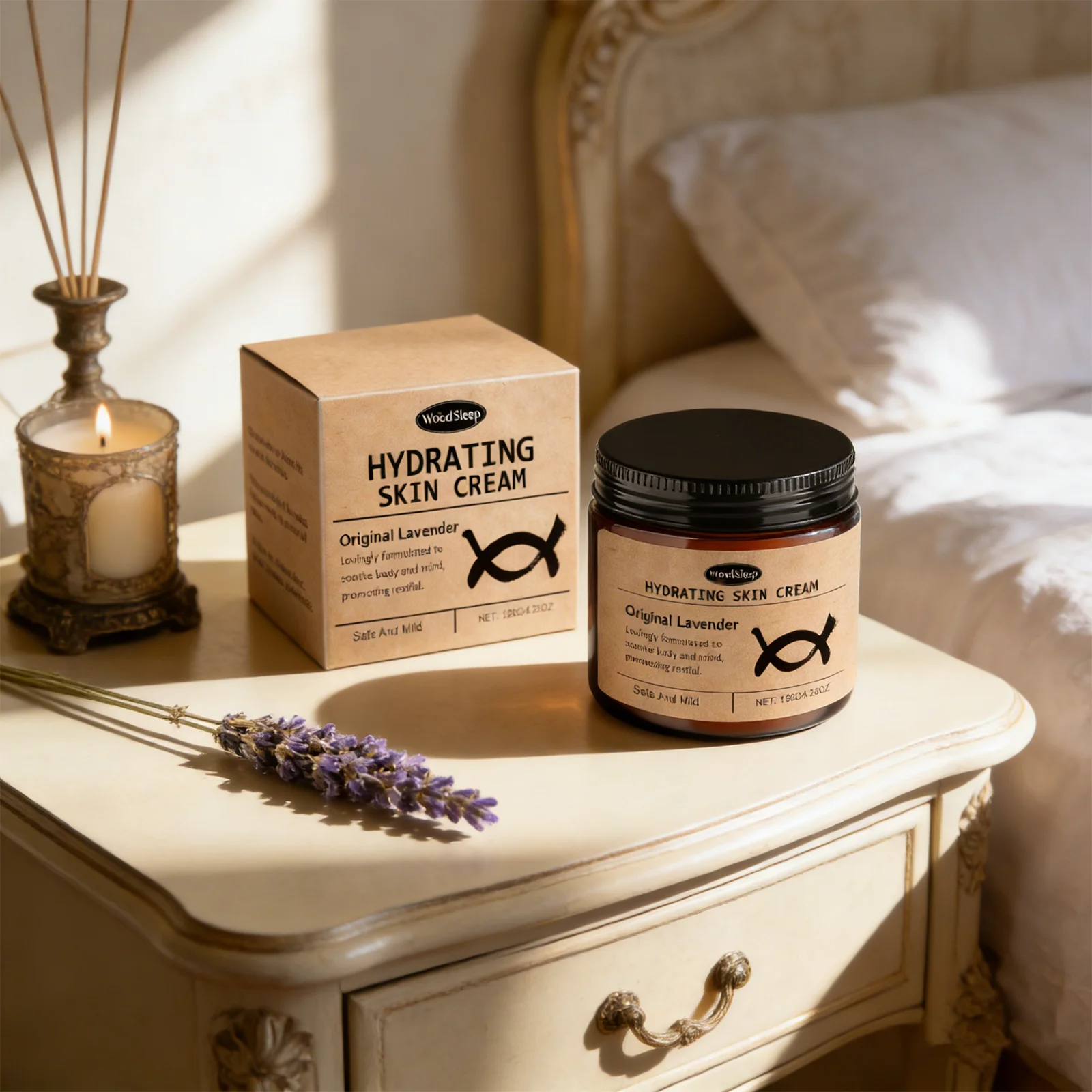 

WOODSLEEP 120G Hydrating Skin Cream, Long-Lasting Moisturizing, Brightens The Skin, Friendly Texture, Widely Applicable