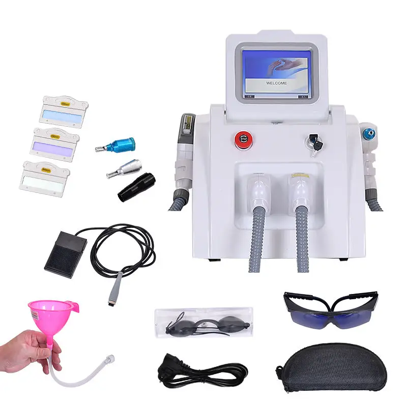 2 In 1 Professional Lase Hair Tatoo Removal Machine IPL Pico Nd Yag OPT Lase Device With Lase Multifunction Beauty Machine
