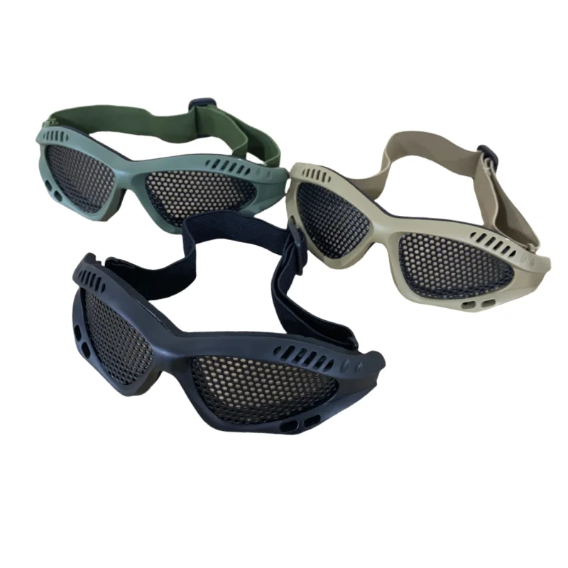 Tactical Glasses Airsoft Hunting Rescue Windproof Metal Mesh PC Len Goggles Motorcycle Riding Sunglasses