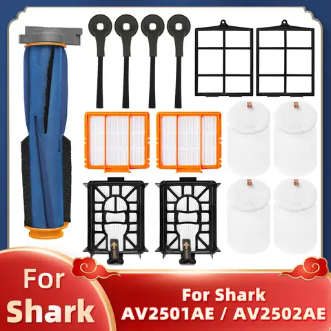 Kit de Pièces de Rechange pour Aspirateur Robot Shlavabo AV2501ae/AV2502ae, Brosse Latérale Principale, Filtre Hepa, Primaire