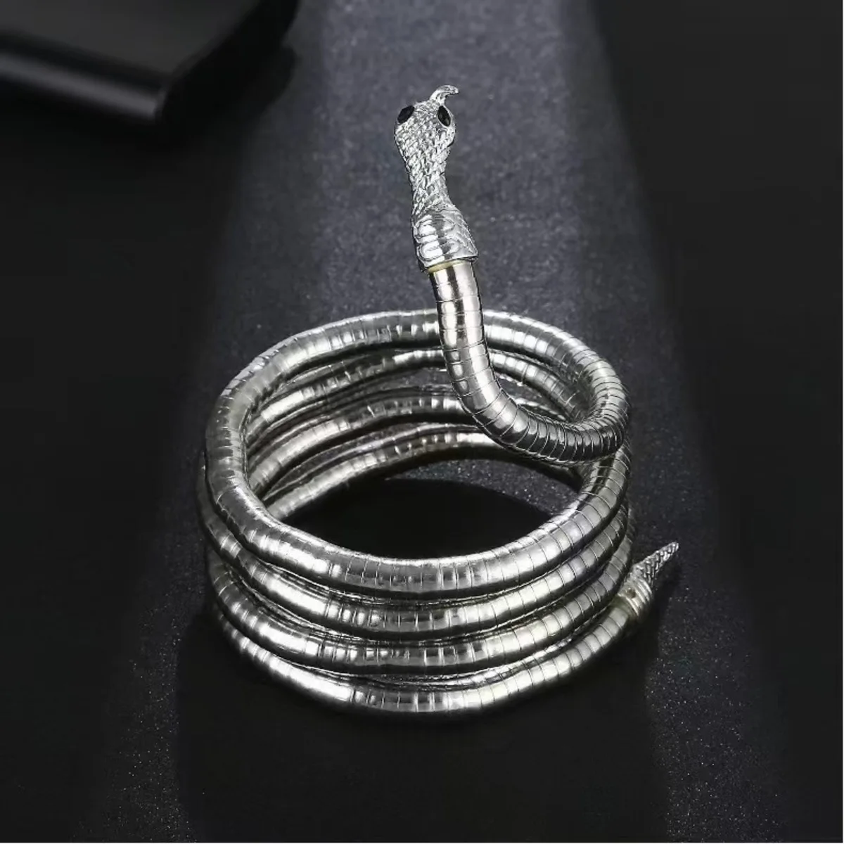 New Punk Hip Hop Metal Adjustable Gold Color Snake Necklace Multi-Function Necklace For Women Party Jewelry Gift image 2
